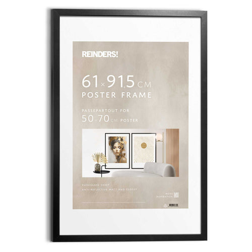 Bilderrahmen Poster 61x92, 50x70 Schwarz