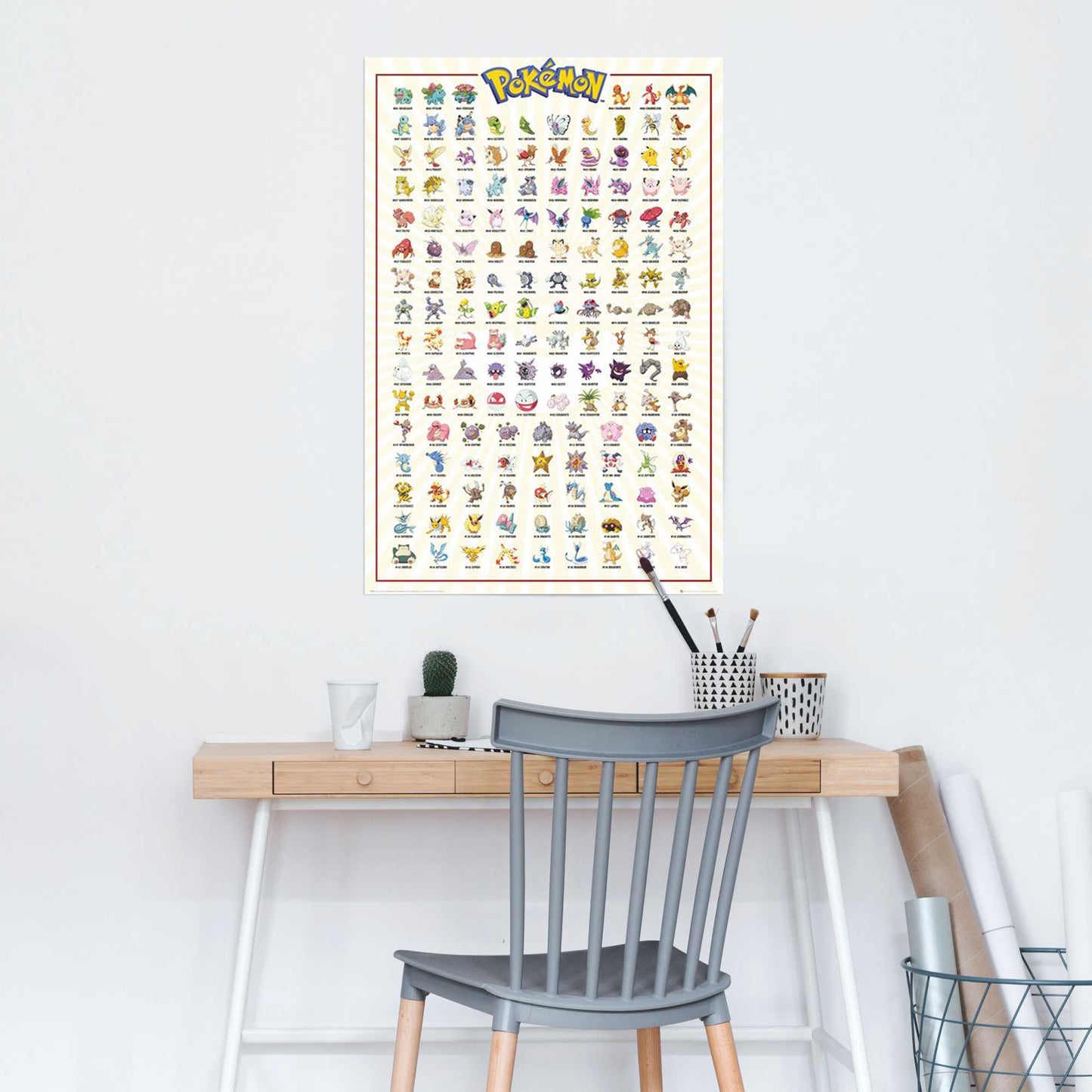 Poster Pokemon - kanto 151 english 91,5x61