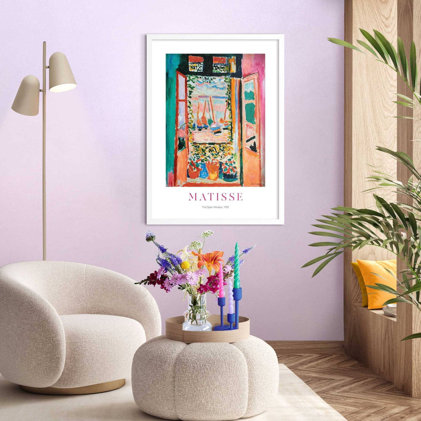 Gerahmtes Bild Matisse - window 70x50