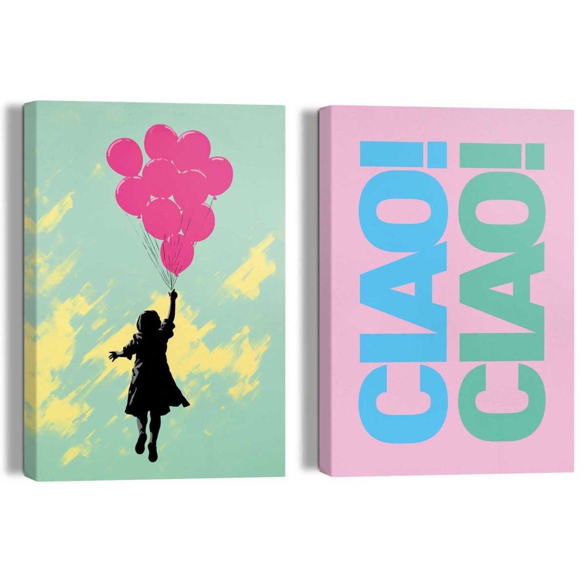 Giclee on Canvas Schilderijen set Ciao Ciao - Reinders