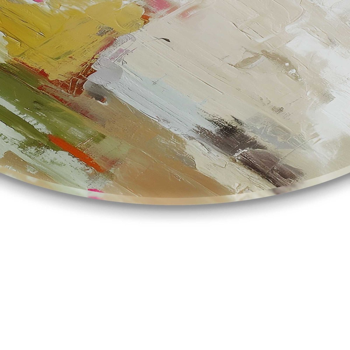 Glasschilderij Abstracte harmonie 70 Rond - Reinders
