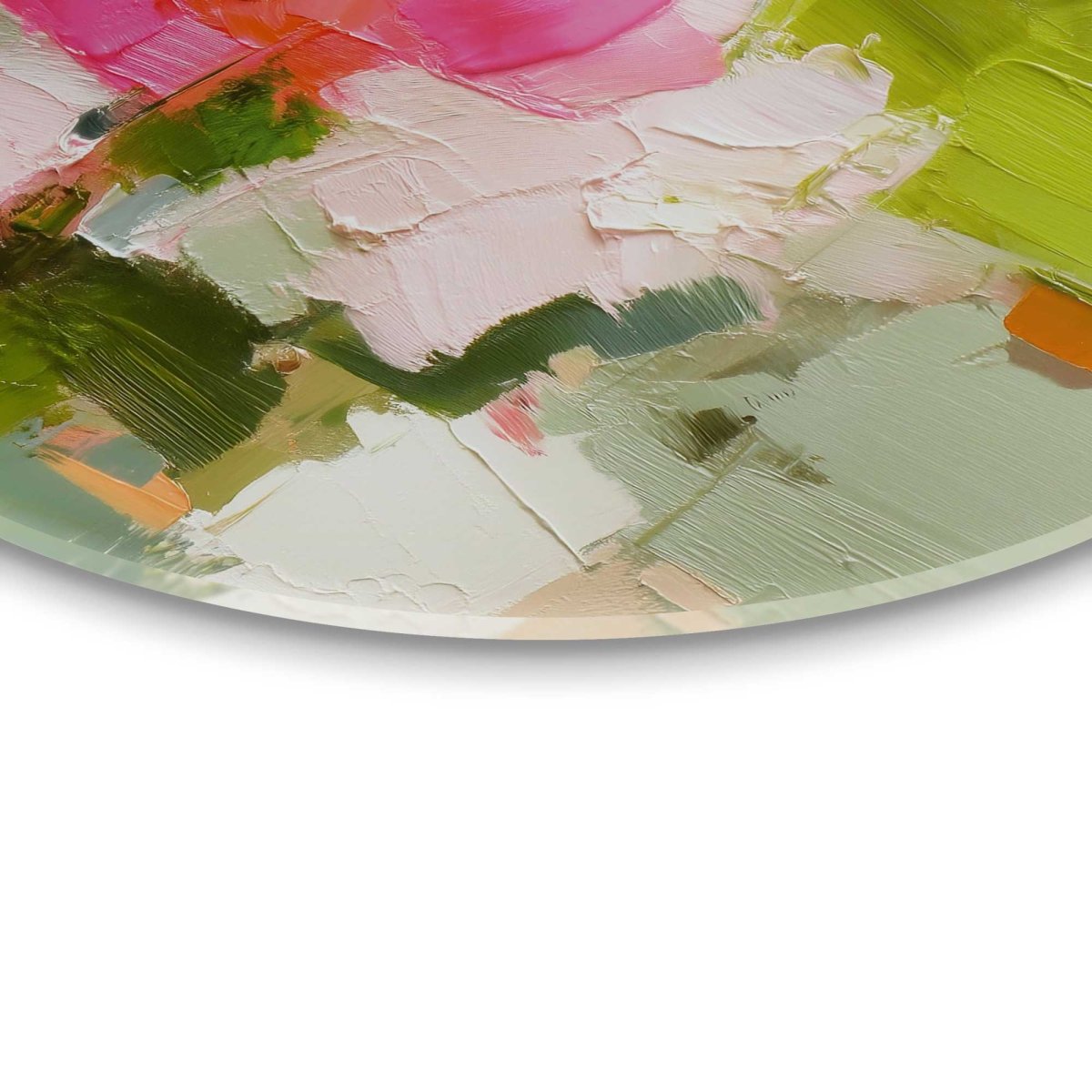 Glasschilderij Abstracte lente 50 Rond - Reinders