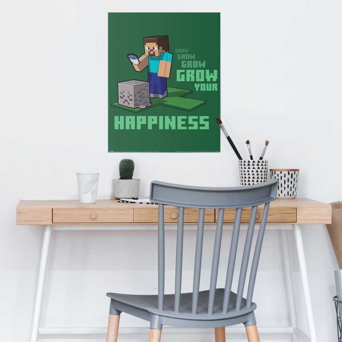 Poster Minecraft - Grow your Happiness 50x40 - Poster - Reinders