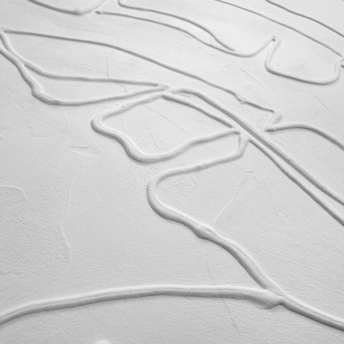 Schilderij 3D Art Palm bladeren reliëf 70x50 - Reinders
