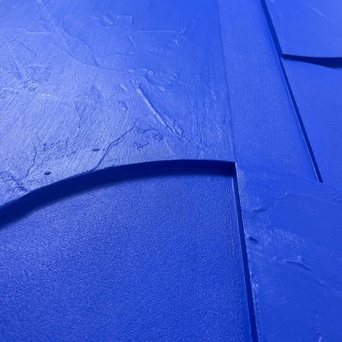 Schilderij 3D Art Shapes - cobalt blue 70x50 - Reinders