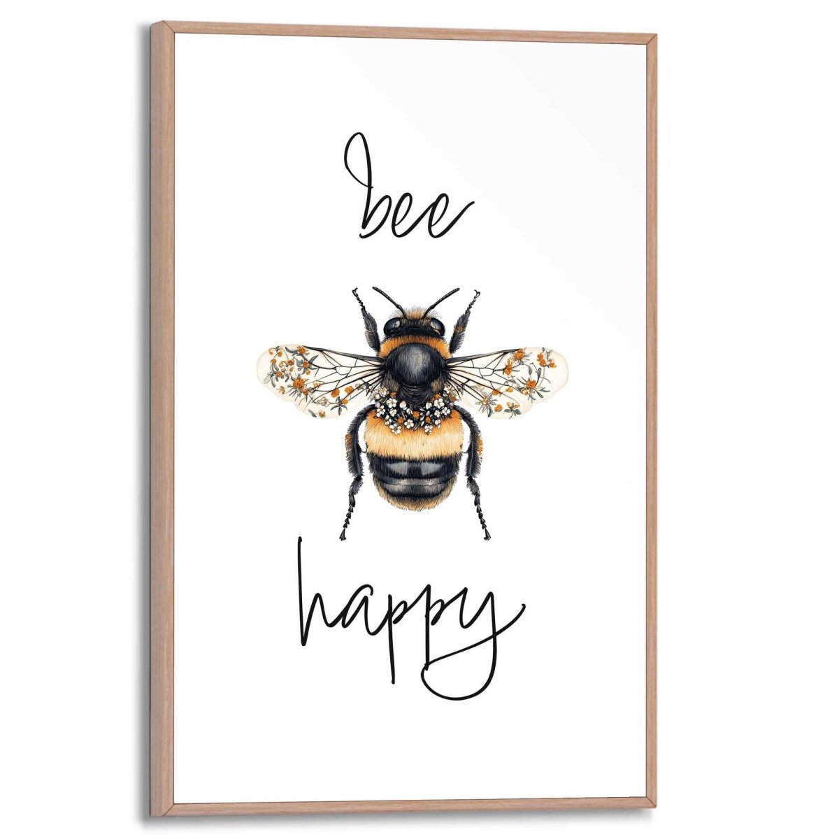 Schilderij Bee Happy 30x20 - Reinders