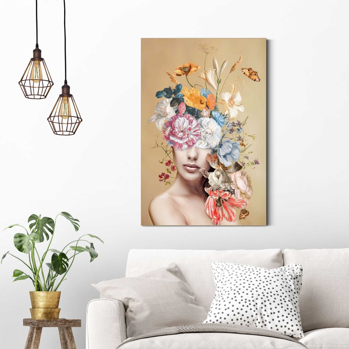 Schilderij Bloemrijk 60x90 - Reinders