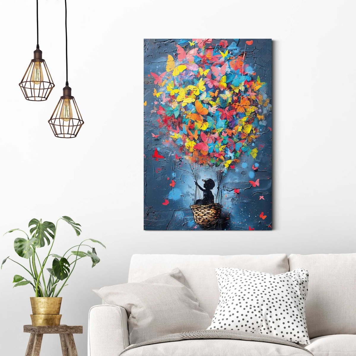 Schilderij Colourful Balloon 90x60 - Reinders