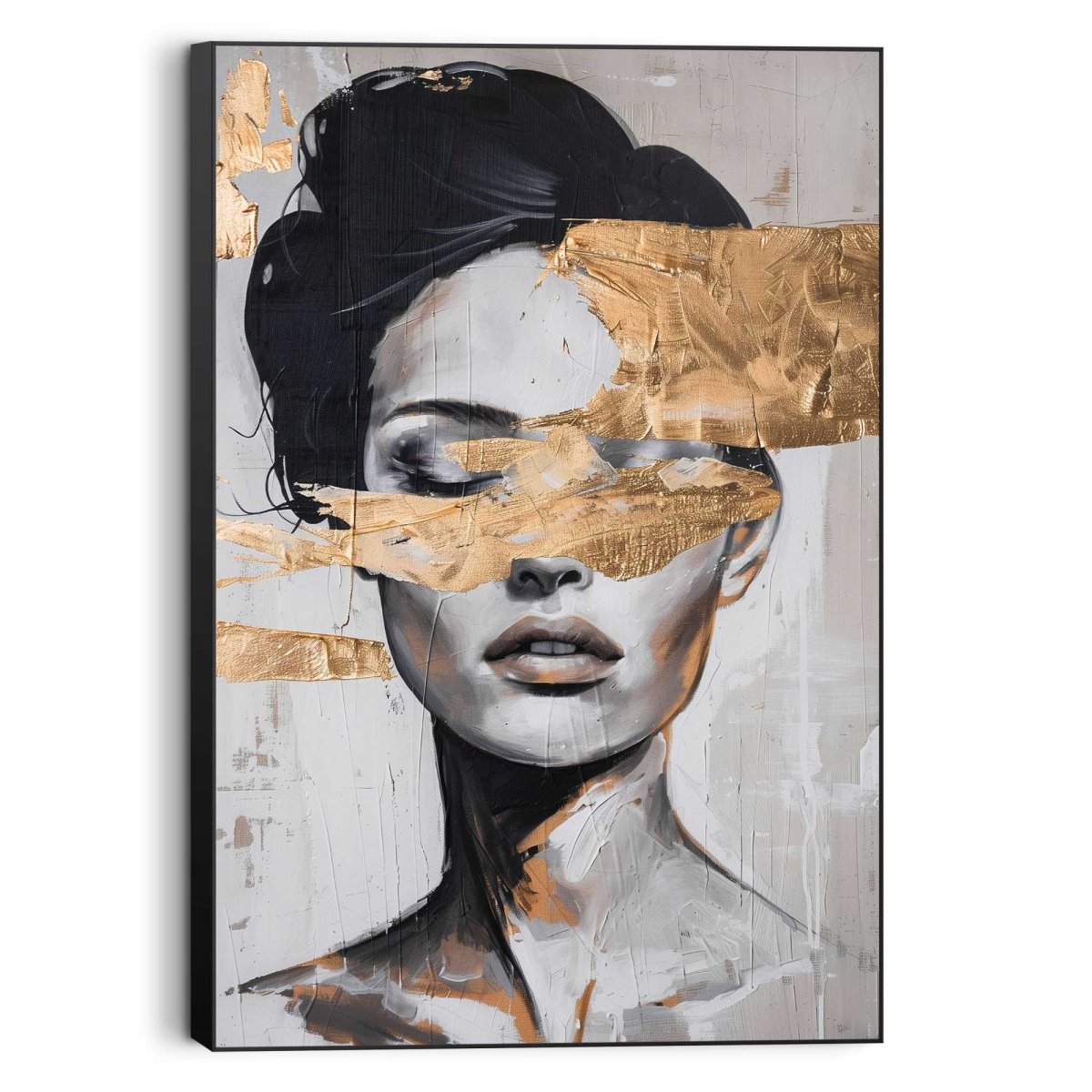 Schilderij Lady Gold 90x60 - Reinders