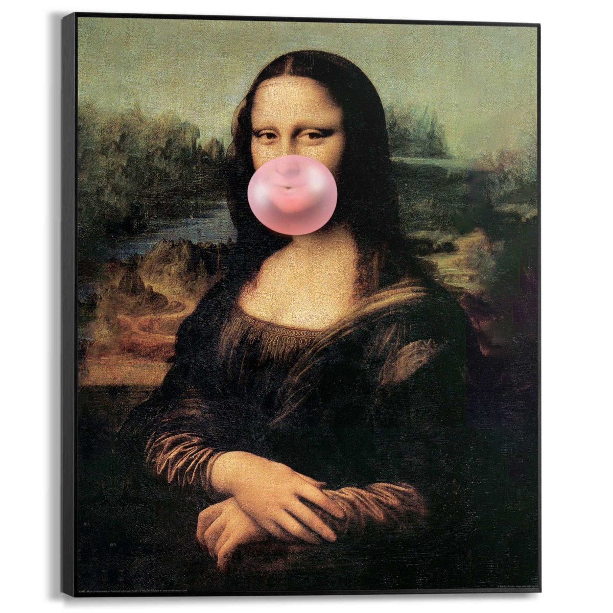Schilderij Mona Lisa Bubblegum 50x40 - Reinders