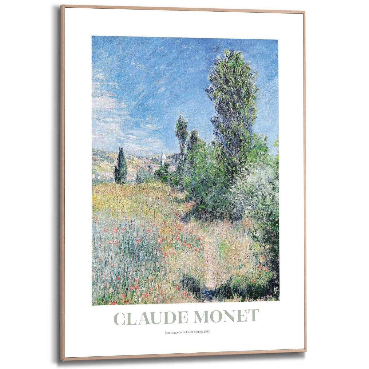 Schilderij Monet - landscape in Ile Saint - Martin 70x50 - Reinders