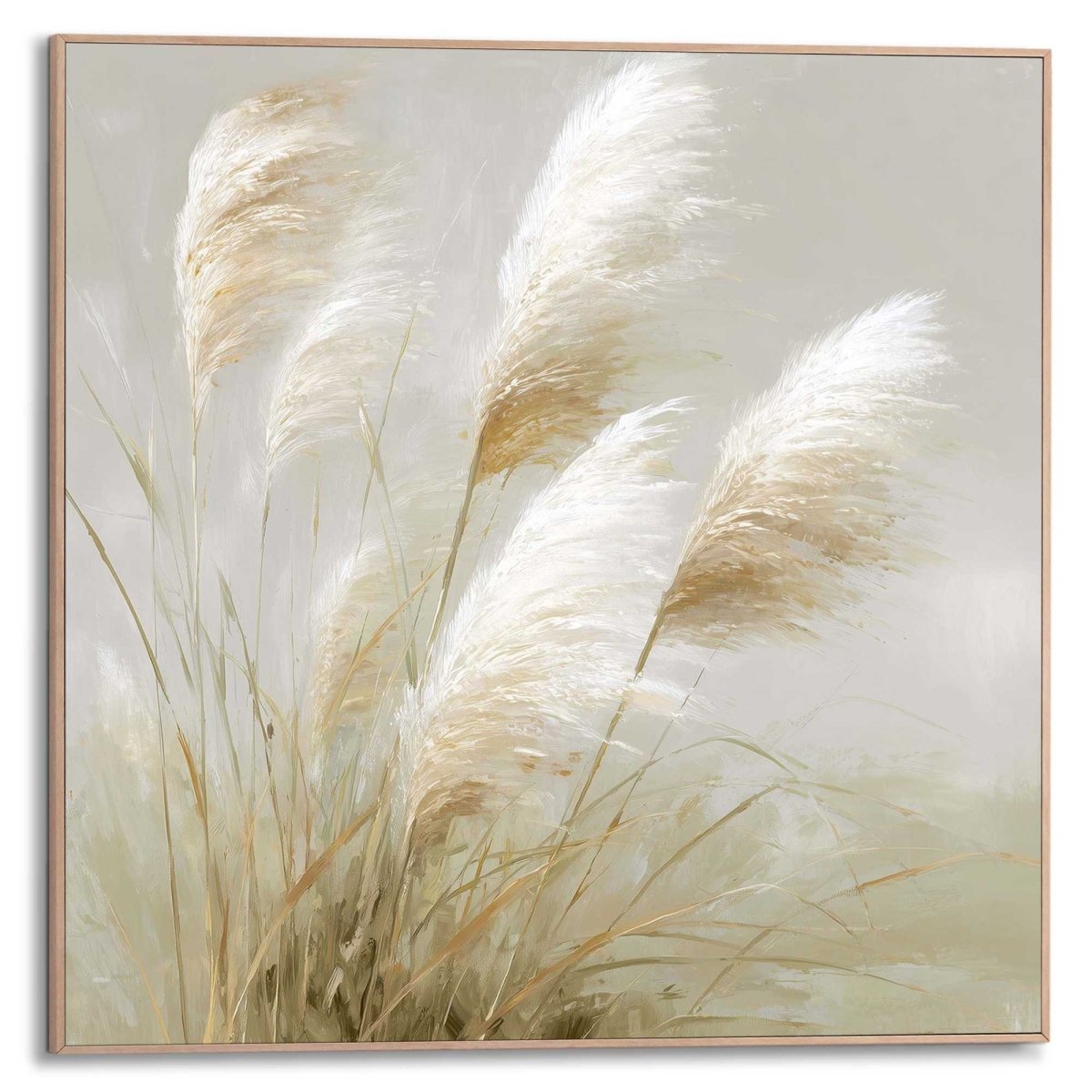 Gerahmtes Bild Pampasgras 50x50
