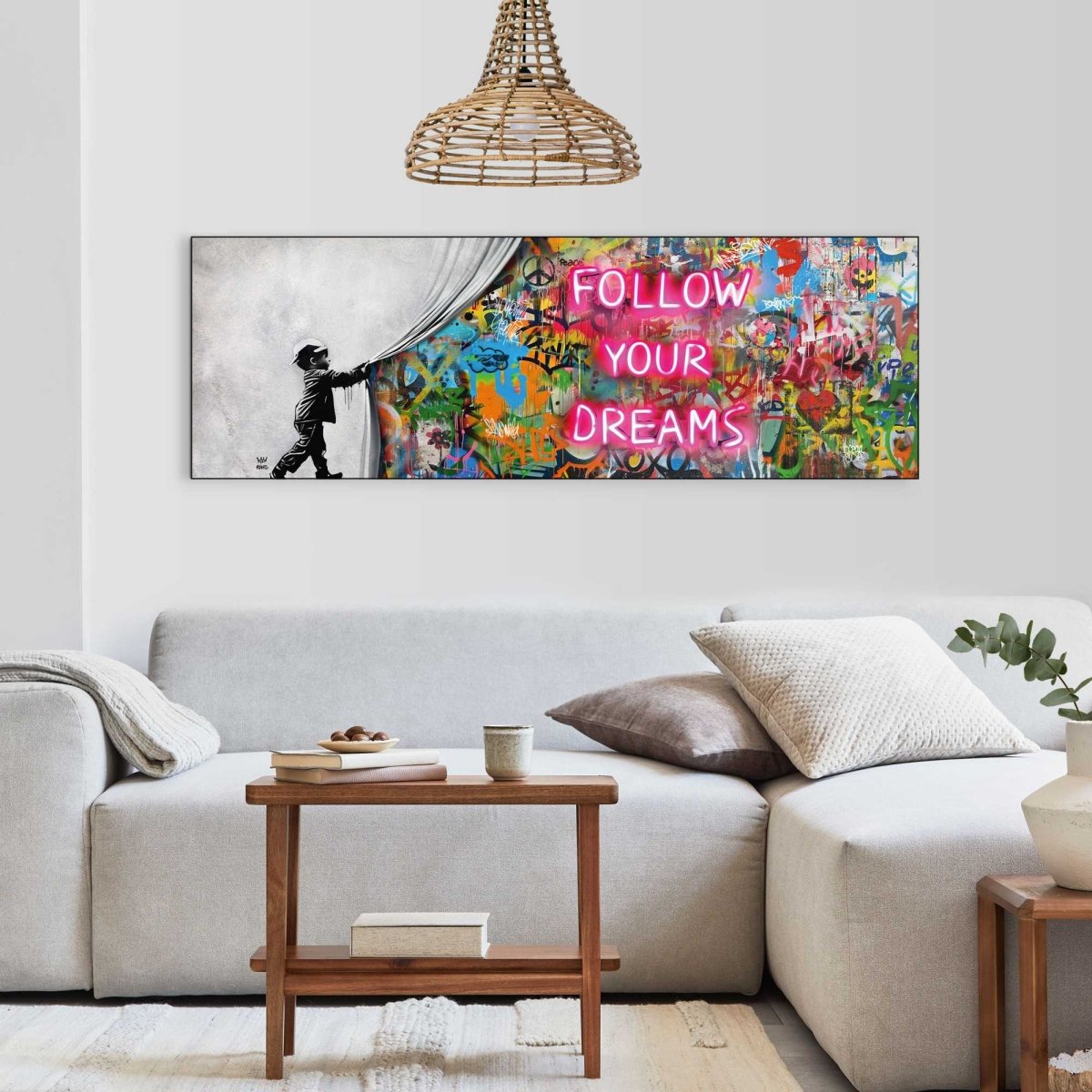 Schilderij Surprise Wall 52x156 - Reinders