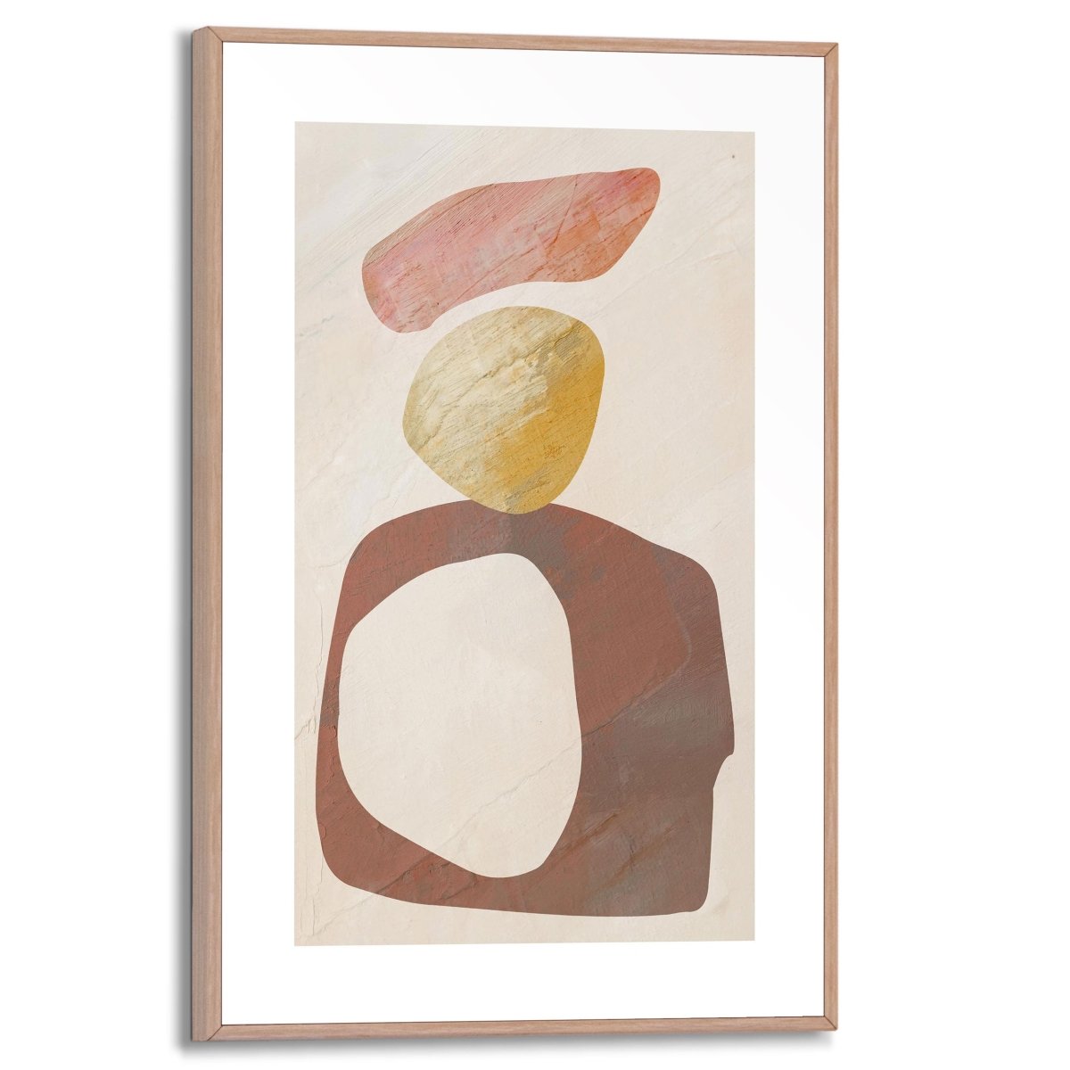 Schilderij Watercoloured Stones 30x20 - Reinders