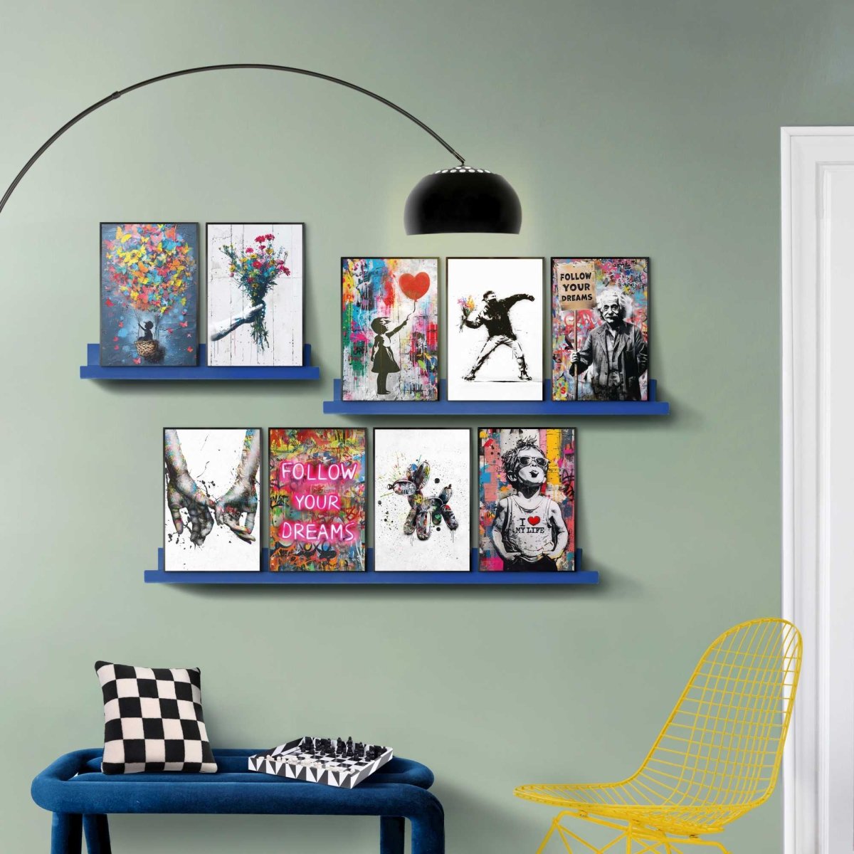 Schilderijen set Streetart Set 30x20 - Reinders
