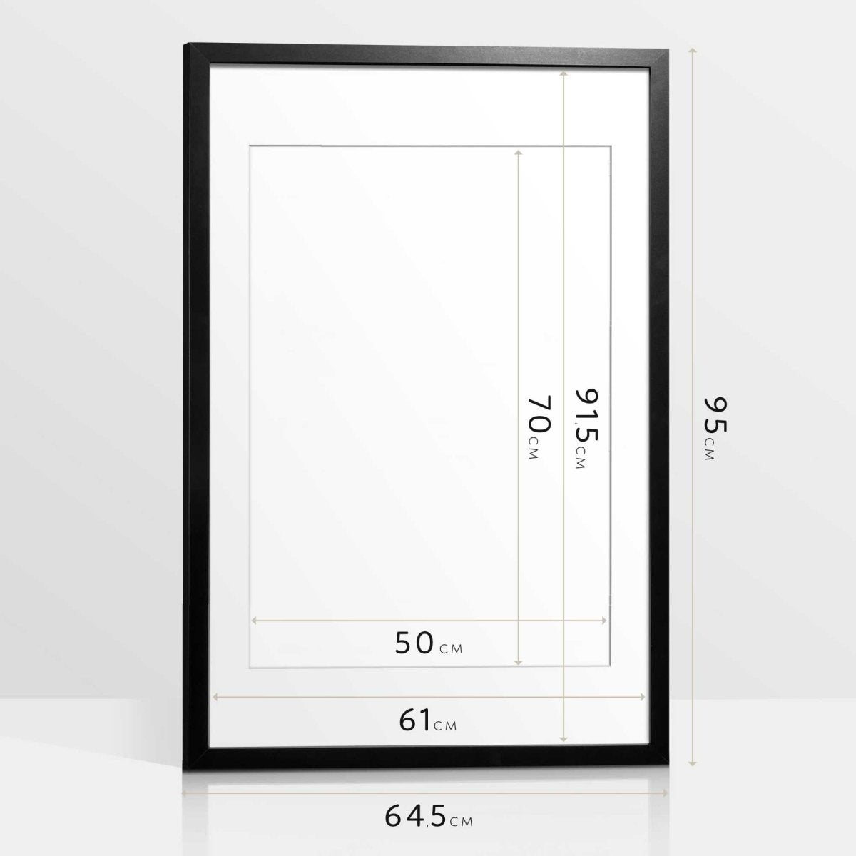 Wissellijst hout zwart poster 61x91,5 - Reinders