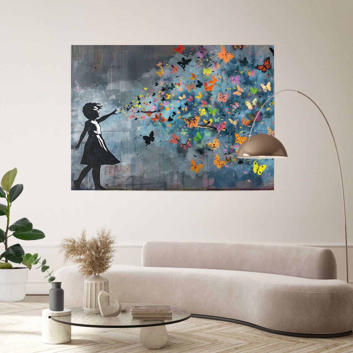 XXL Poster Vlinderregen 100x140 - Reinders