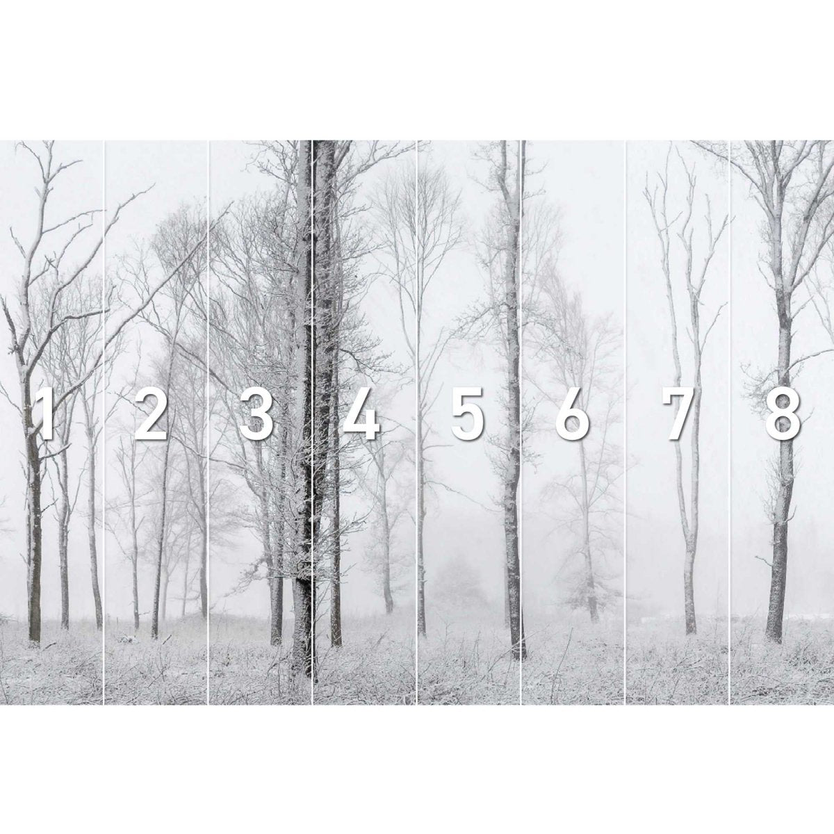 Fotobehang Winters bos 260x384 - Reinders