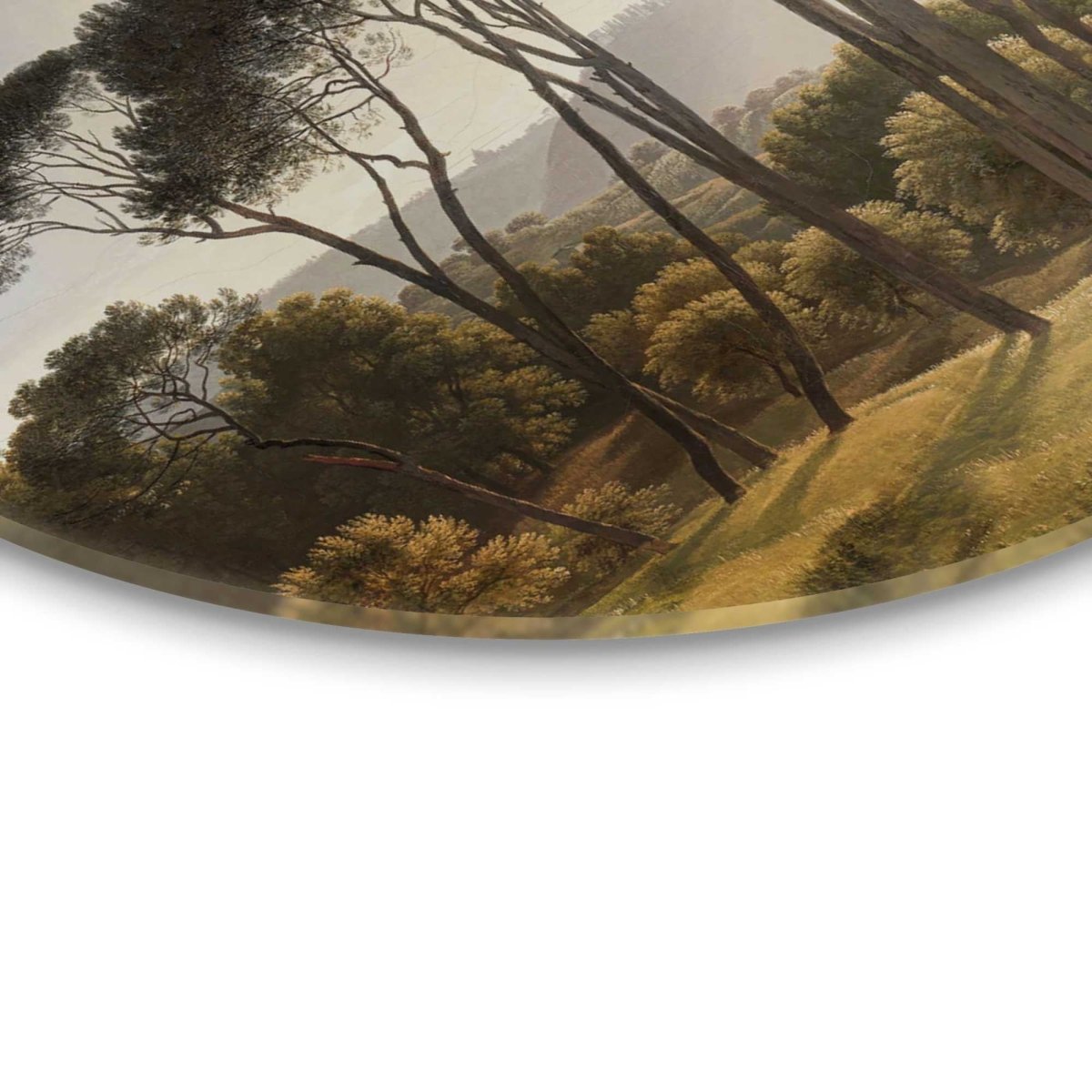 Glasschilderij Voogd Italiaans Landschap 70 Rond - Reinders