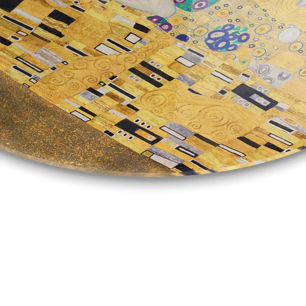 Plexiglasschilderij Klimt De Kus 50 Rond - Reinders