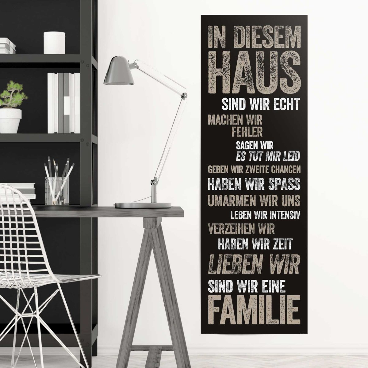 Poster In diesem Haus 158x53 - Reinders
