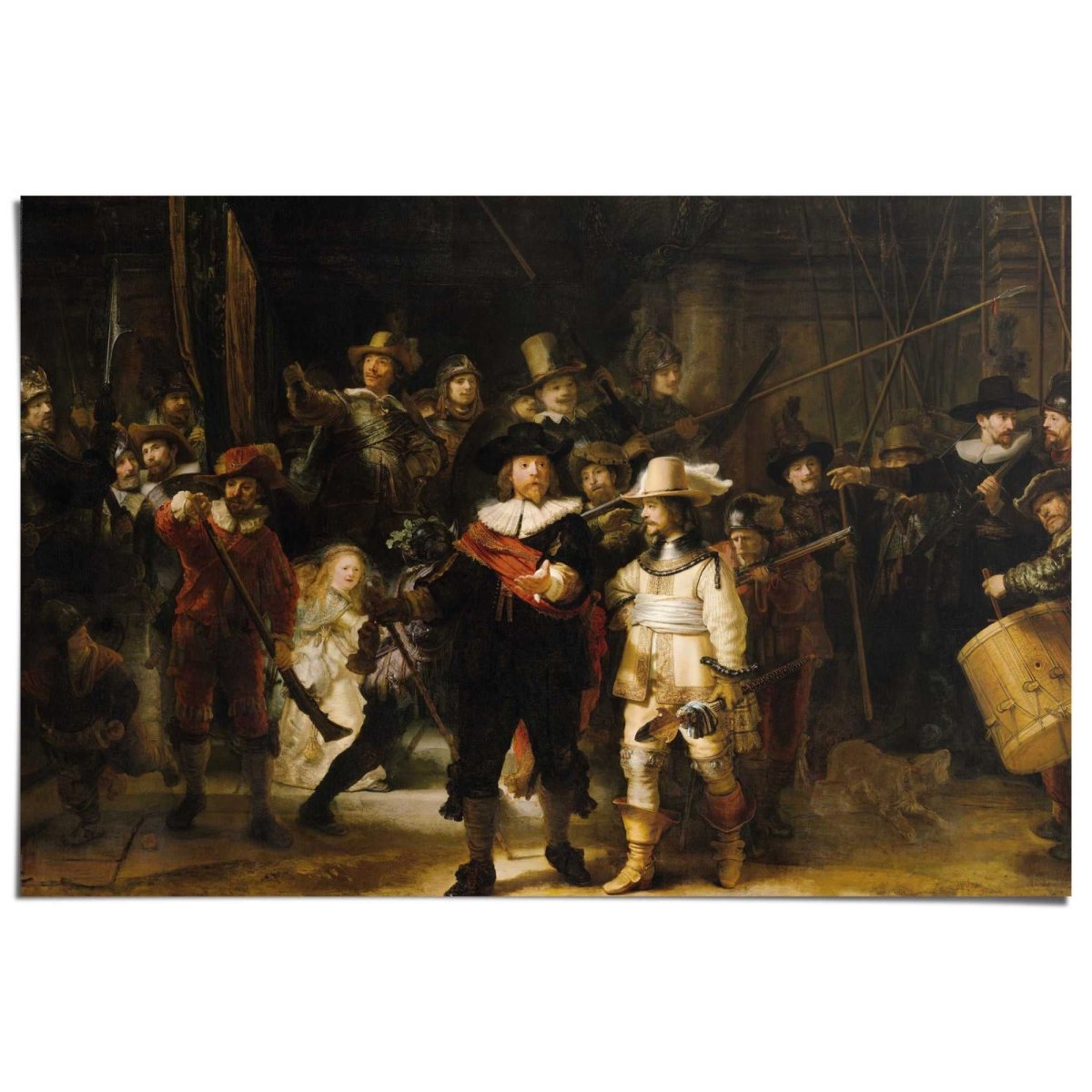 Poster Rembrandt Nachtwacht 61x91,5 - Reinders