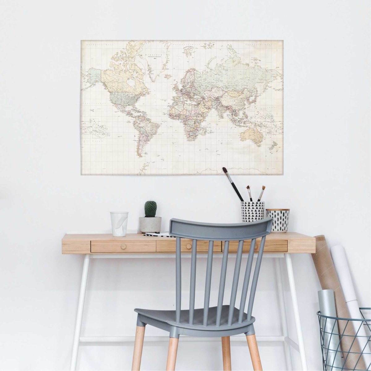 Poster Wereldkaart 61x91,5 - Reinders