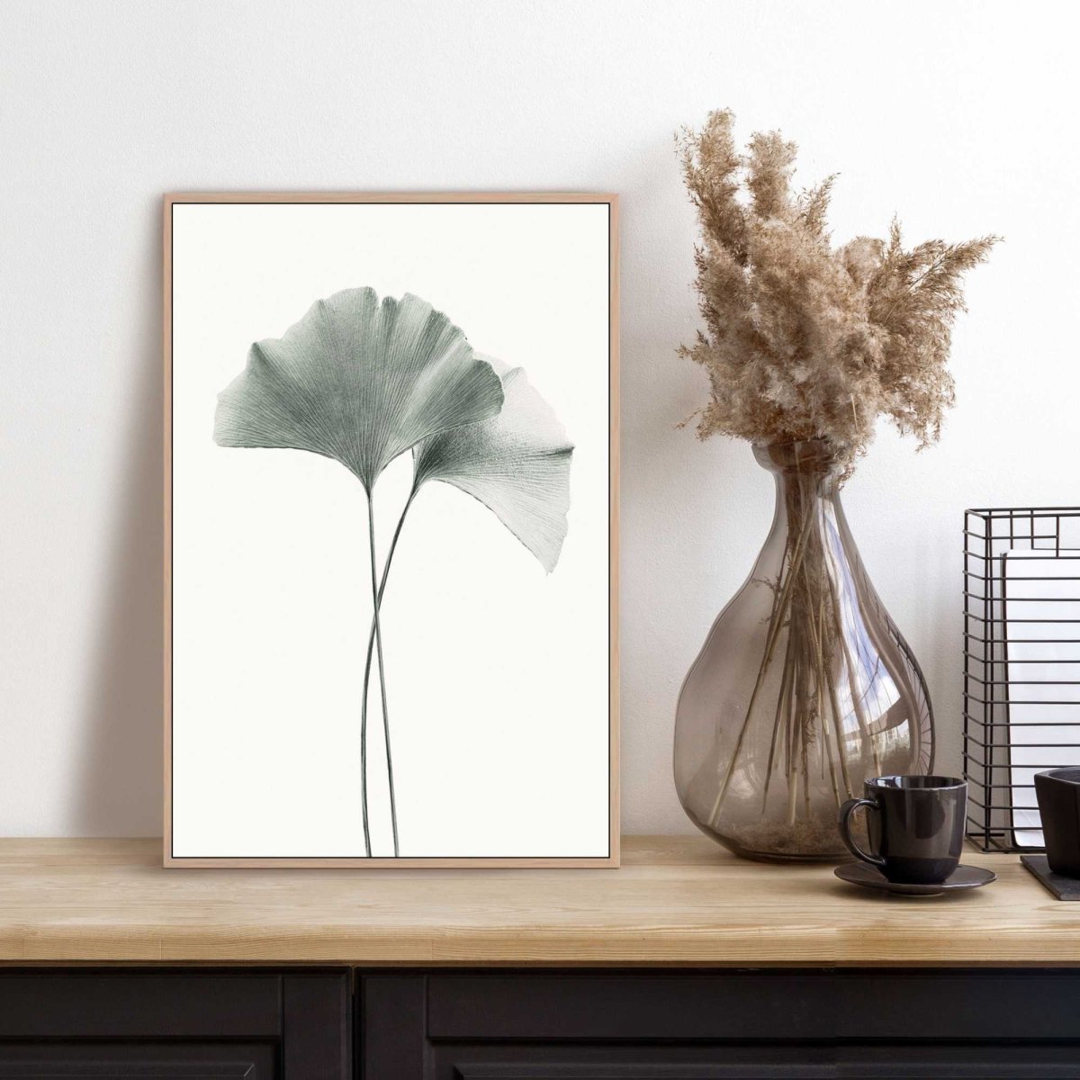Schilderij Ginkgo Blad 30x20 - Reinders