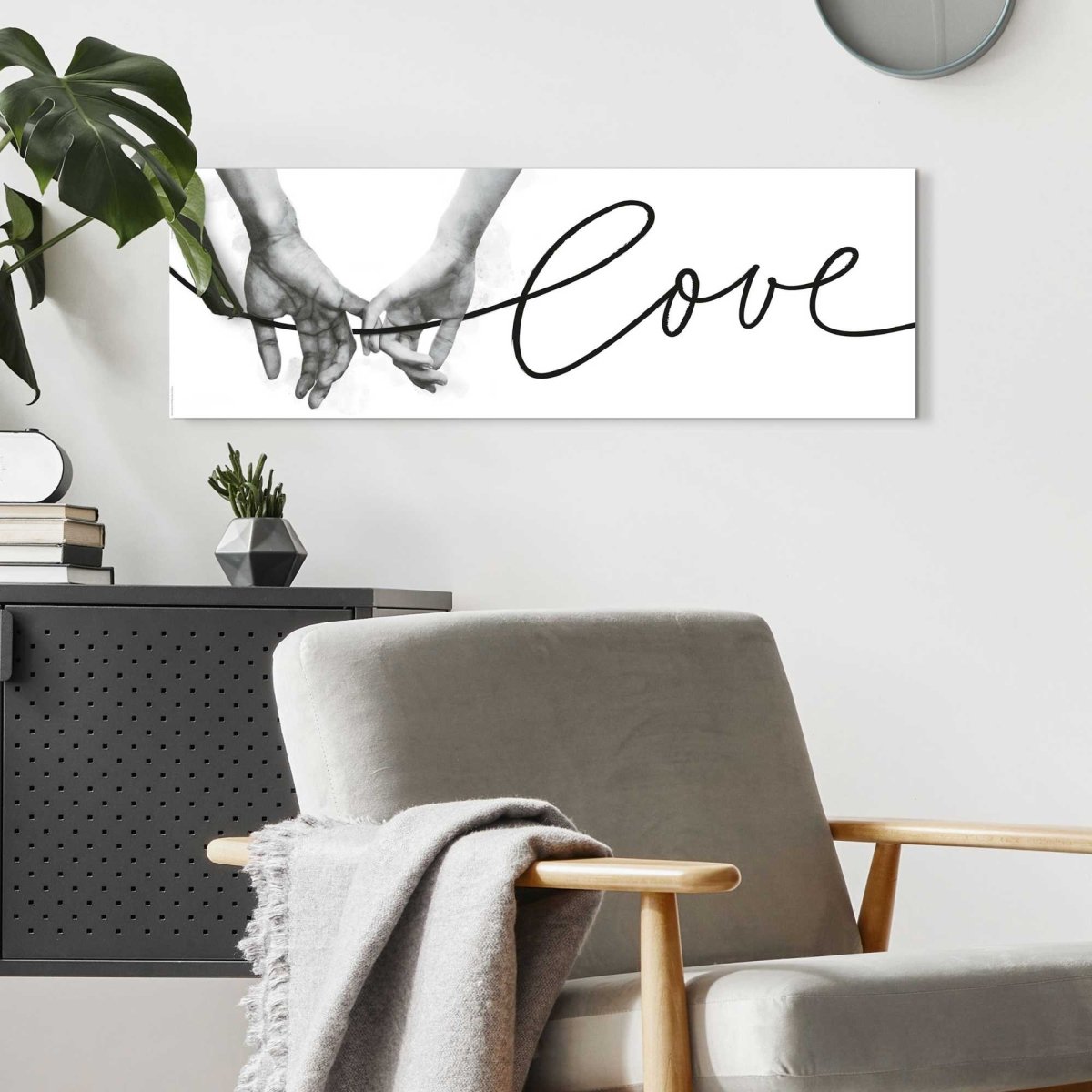 Schilderij Liefde 30x90 - Reinders