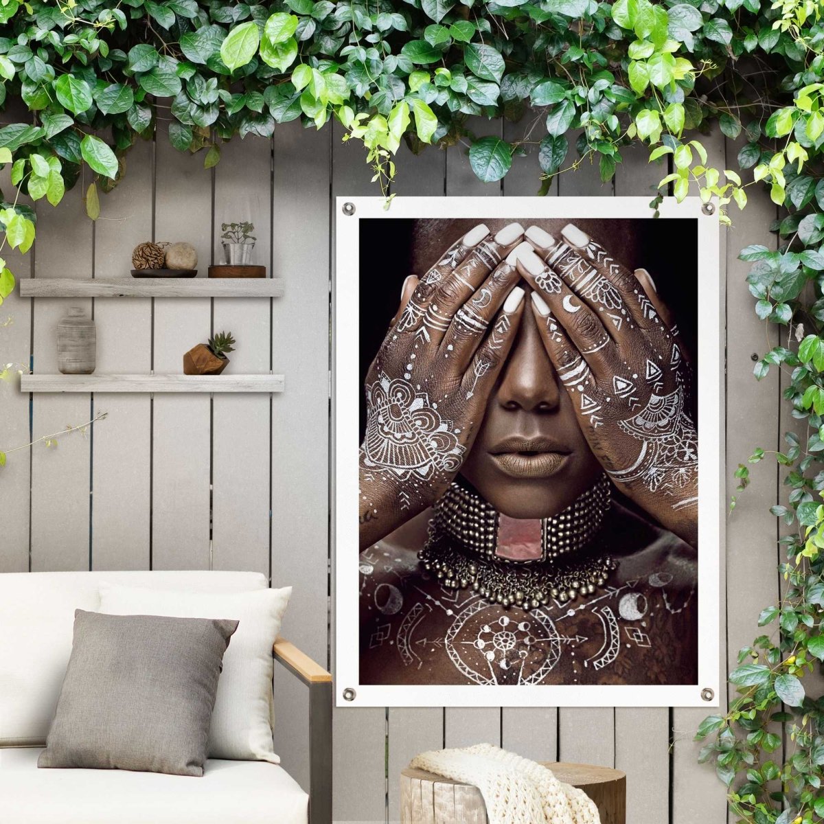 Tuinposter Afrikaanse Vrouw 80x60 - Reinders