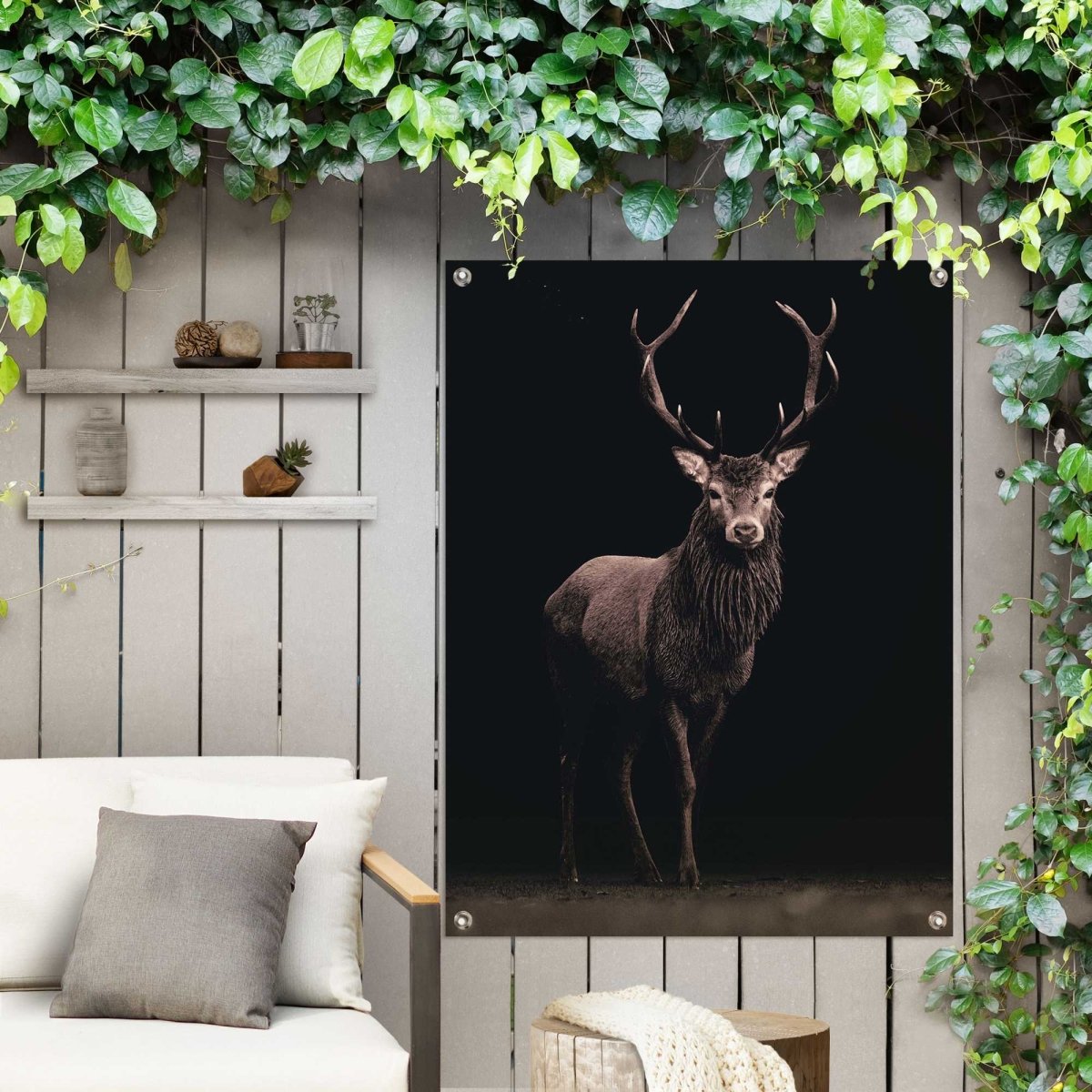 Tuinposter Hert 80x60 - Reinders
