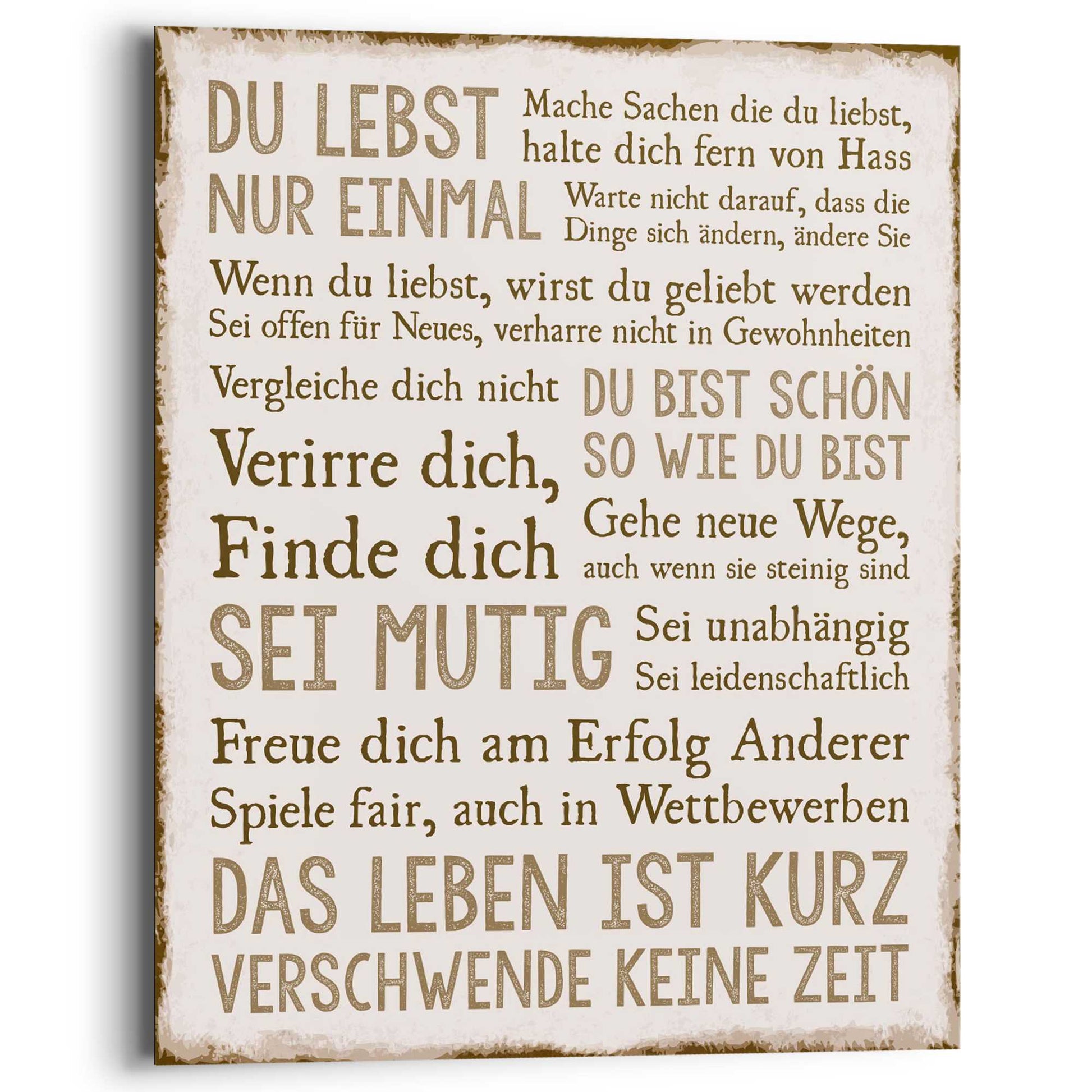 Schilderij Das Leben 50x40