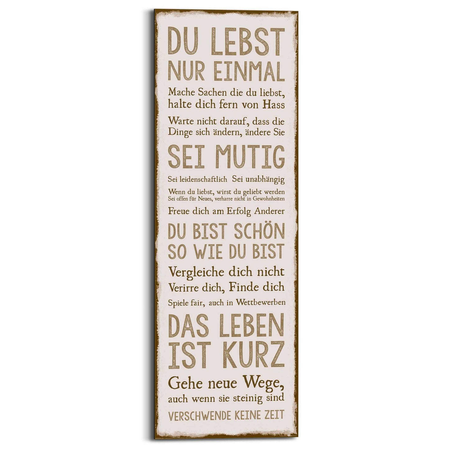 Schilderij Das Leben 90x30