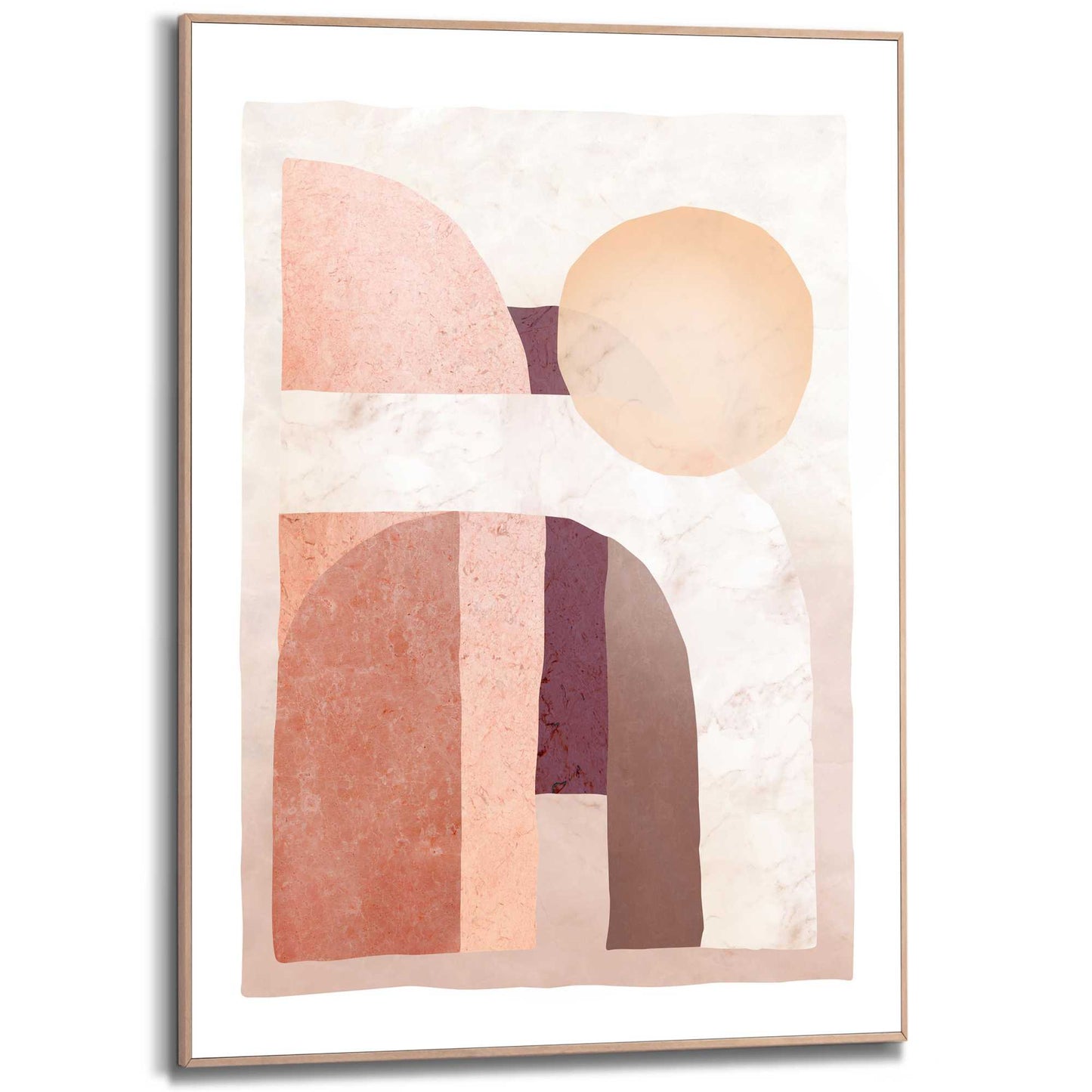 Gerahmtes Bild Abstrakt Landschaft 70x50