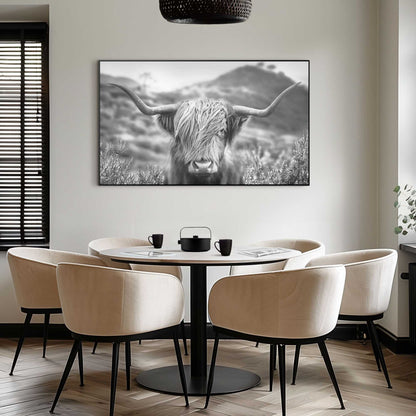 Gerahmtes Bild Highlander Bulle 70x118