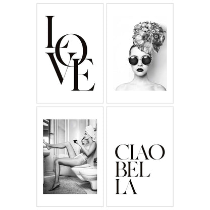 Premium Poster set Ciao Bella 30x20