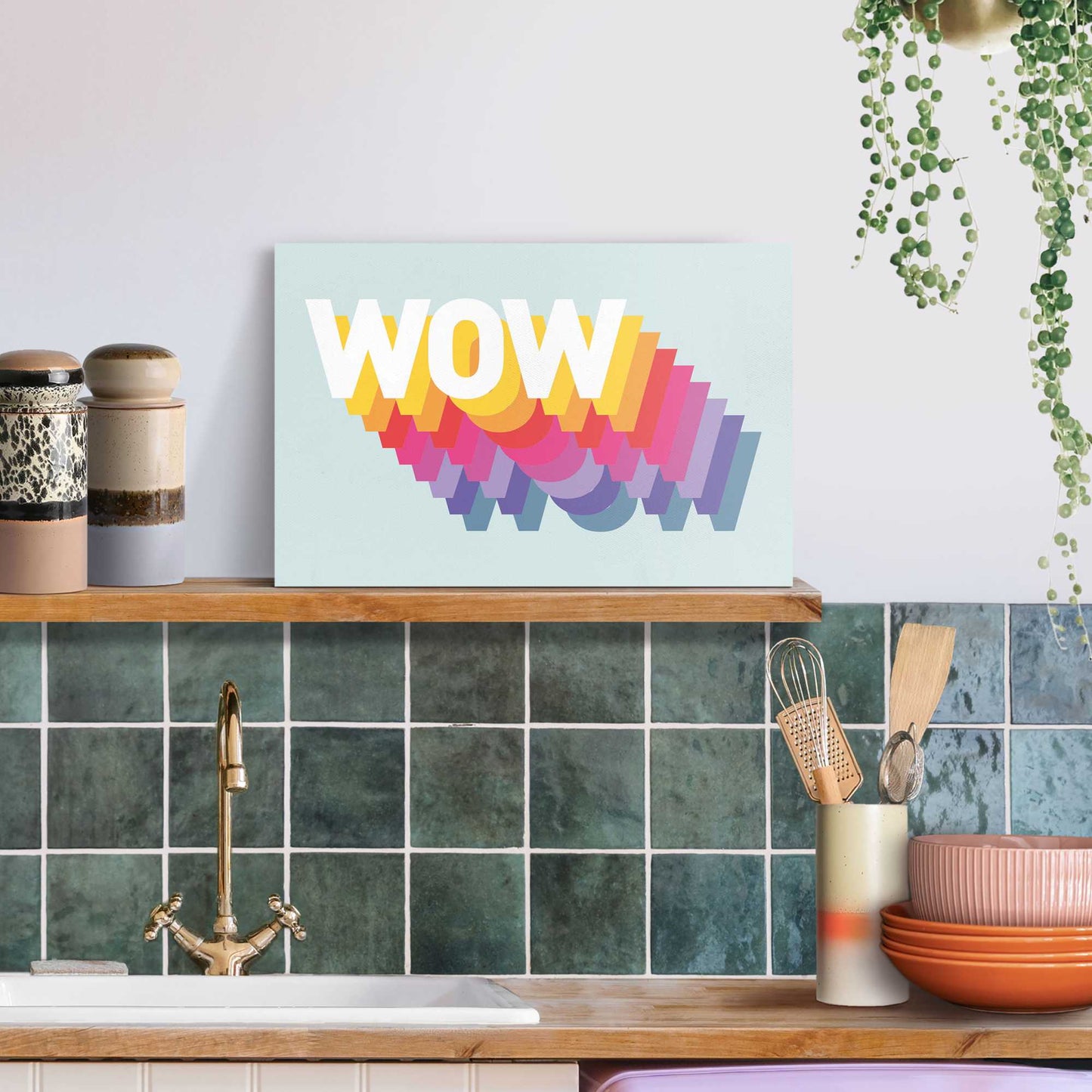 Wandbild Wow 20x30