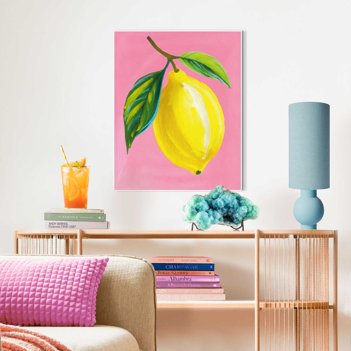 Gerahmtes Bild Juicy Lemon 50x40