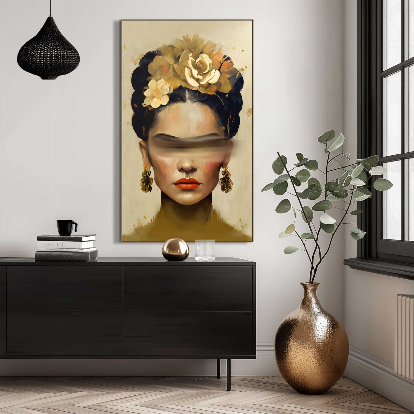 Gerahmtes Bild Frida Paint Stripe 118x70