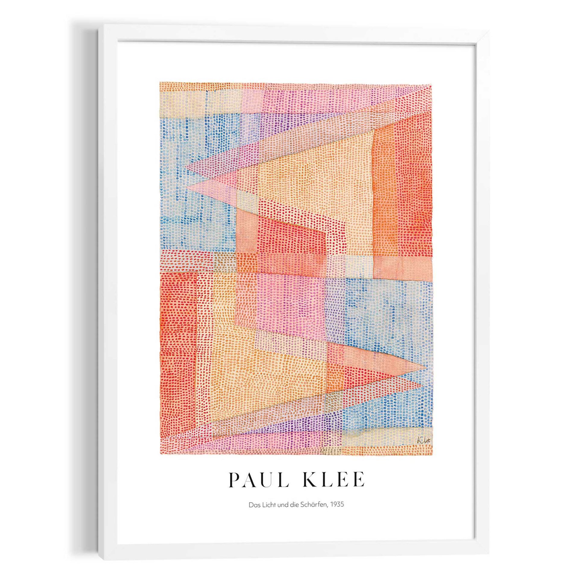 Schilderij Paul Klee Triangles 70x50