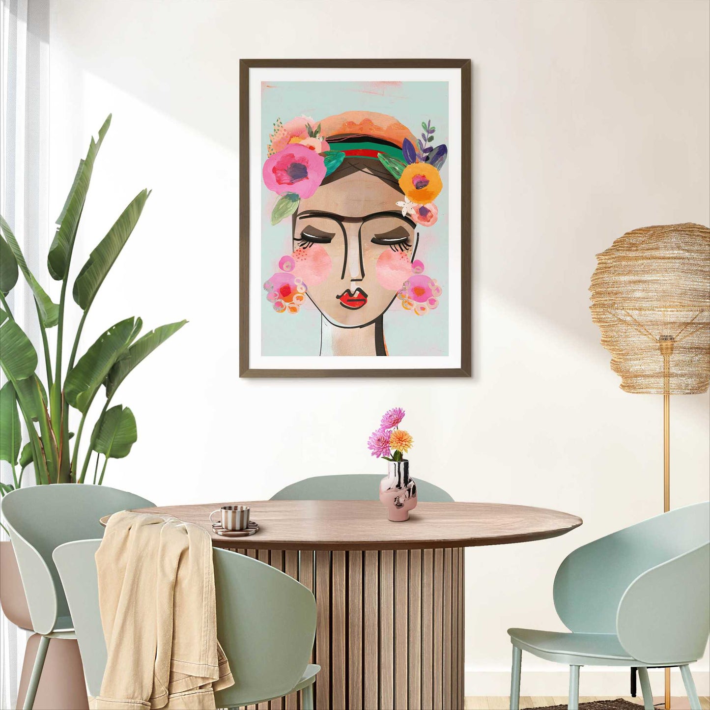 Bilderrahmen Poster 50x70 nussbaum