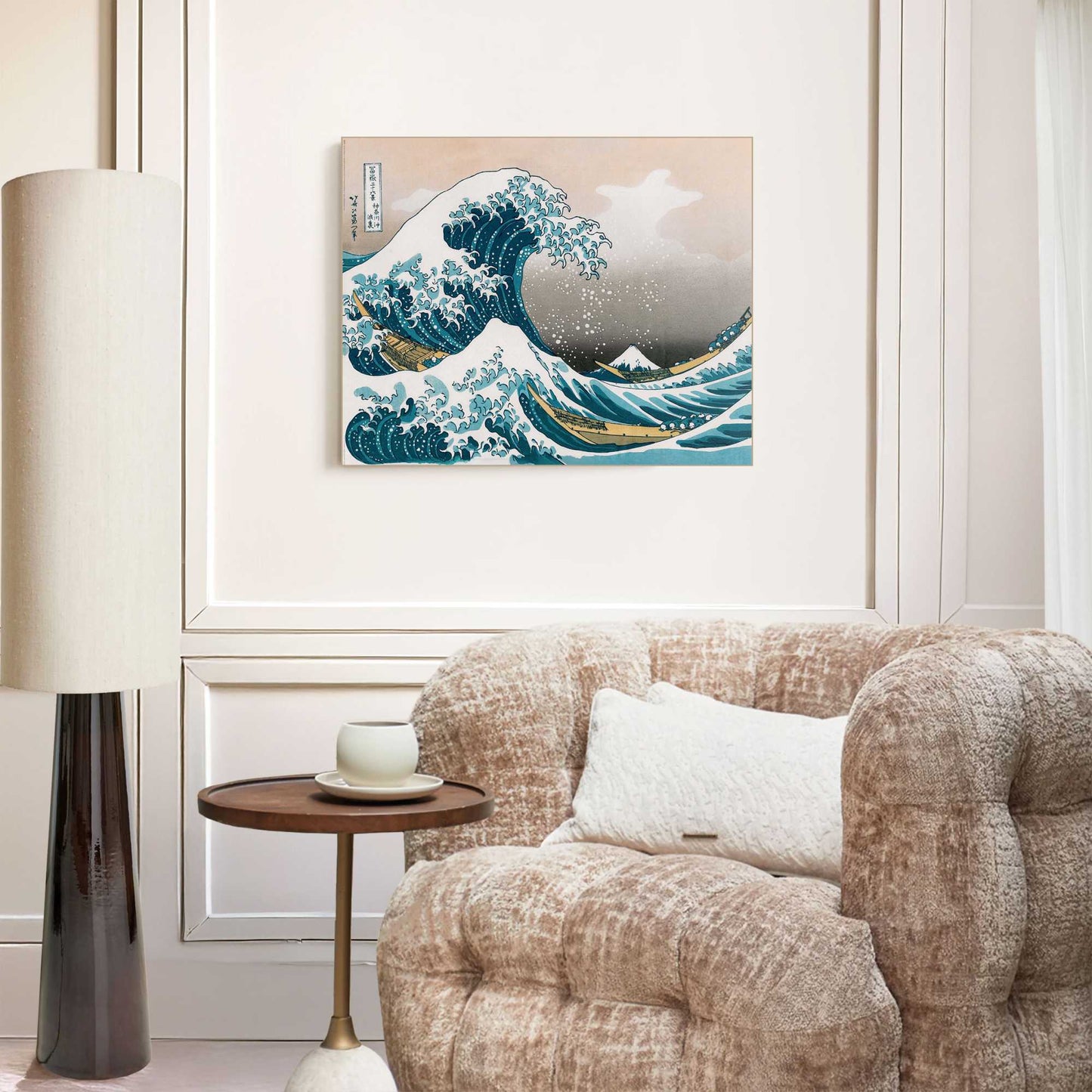 Schilderij Hokusai - The Great Wave 50x40