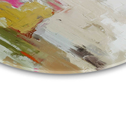 Glasschilderij Abstracte harmonie 50 Rond - Reinders