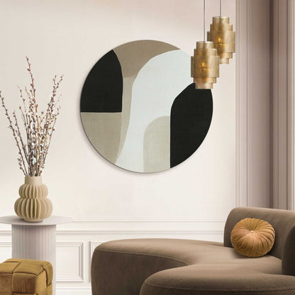 Glasschilderij Abstracte sfeer II 70 Rond - Reinders