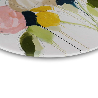 Glasschilderij Herfstboeket I 50 Rond - Reinders