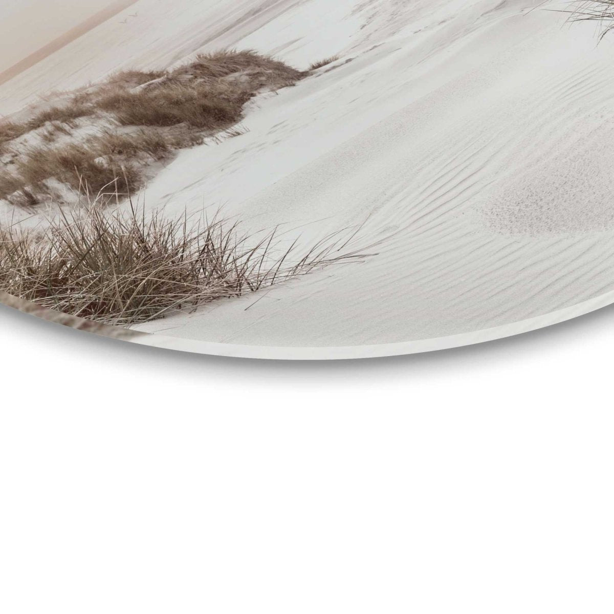 Glasschilderij Horizon aan het strand 50 Rond - Reinders