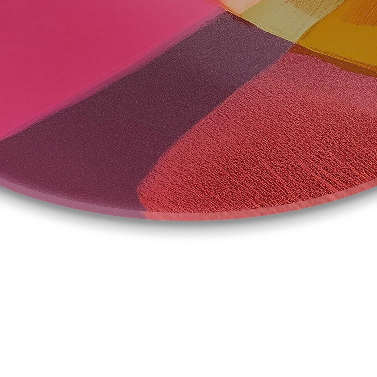 Glasschilderij Roze tinten II 70 Rond - Reinders