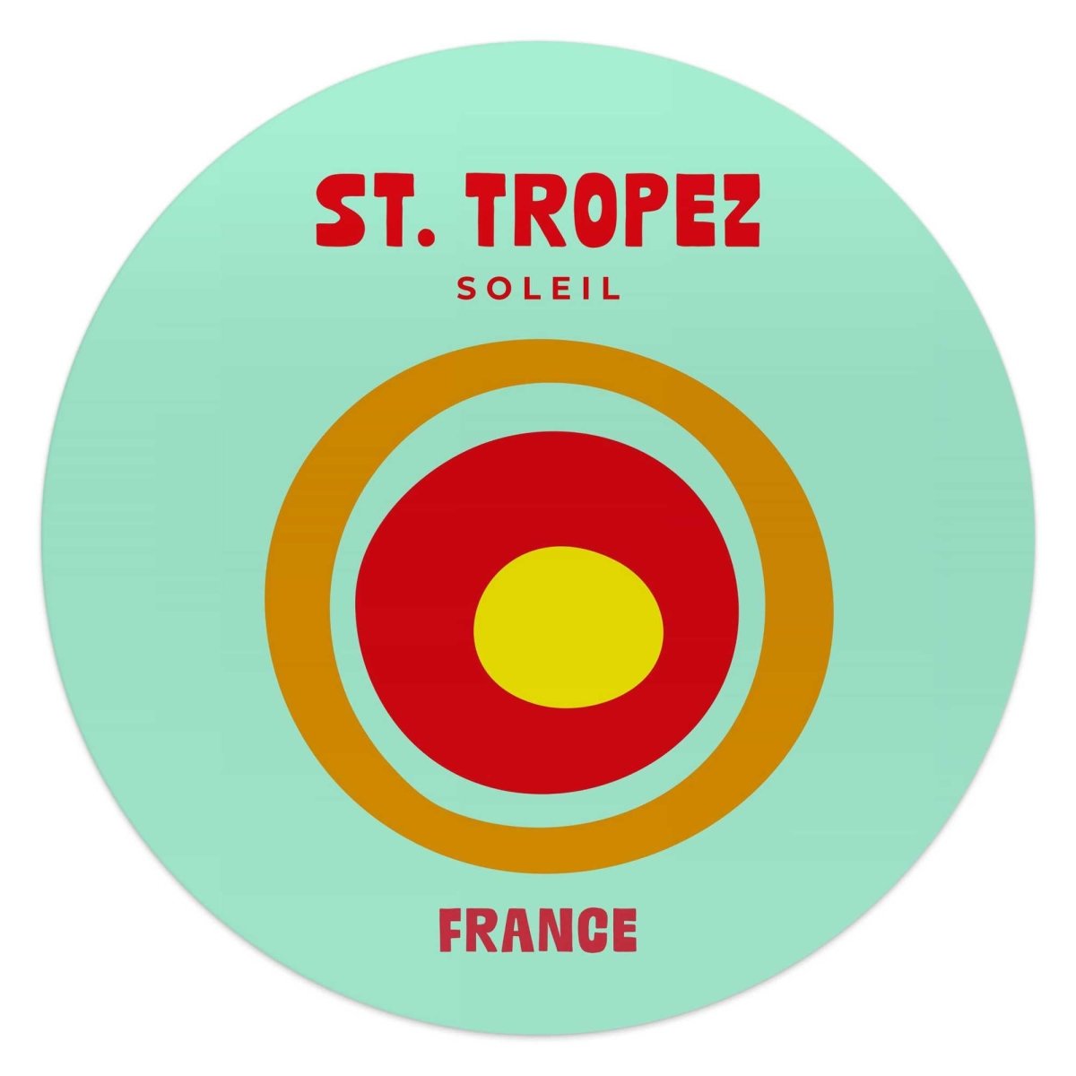 Glasschilderij Saint Tropez 50 Rond - Reinders