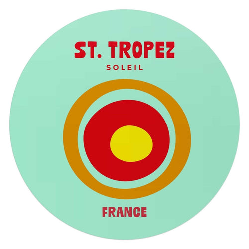 Glasbild Saint Tropez 70 Rund