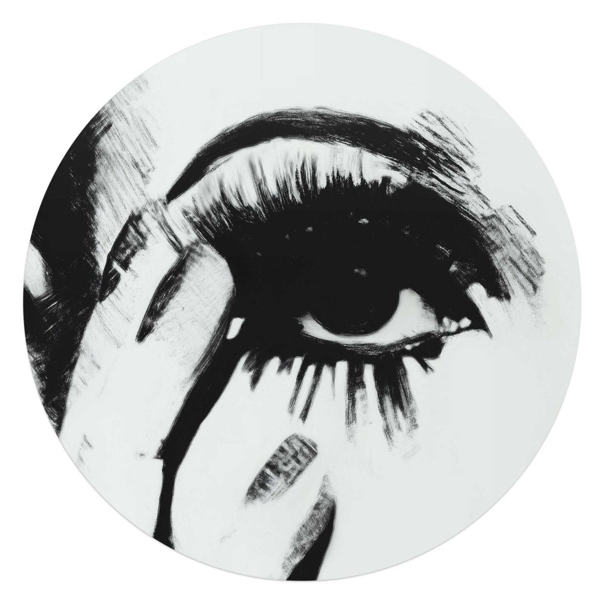 Glasschilderij Smokey Eye 70 Rond - Reinders